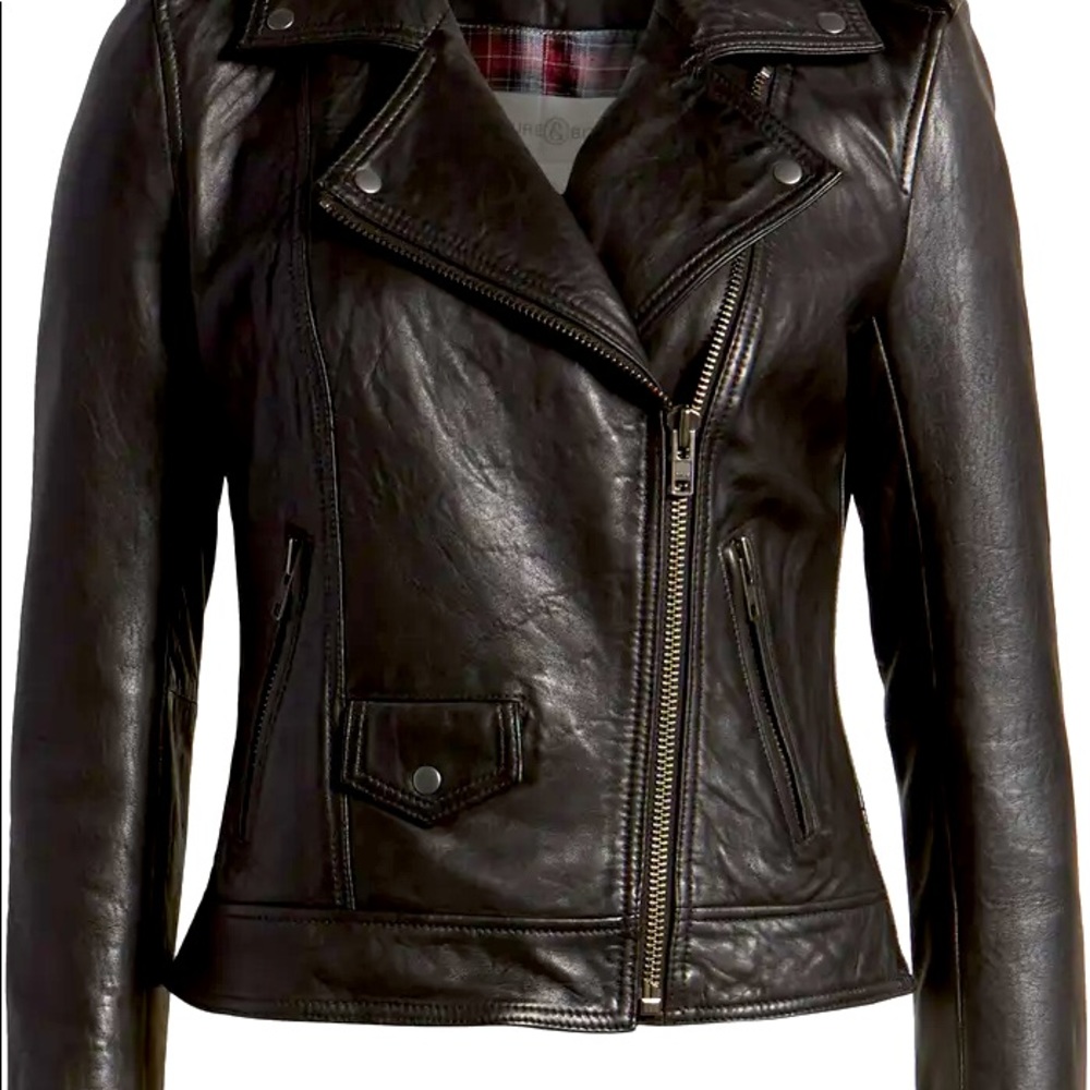 Treasure and Bond Leather Biker Jacket